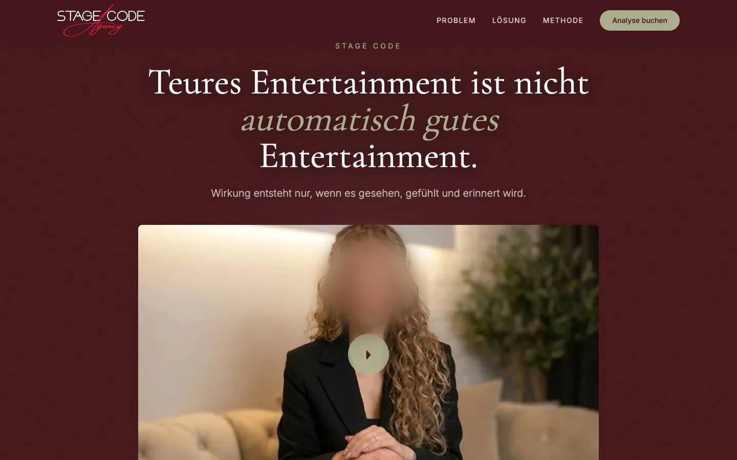 Stage-Code Website Vorschau